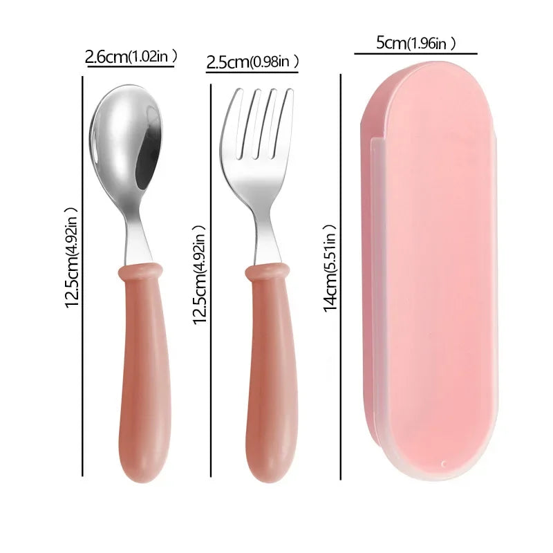 Set de Couverts pour enfants avec boîte de rangement